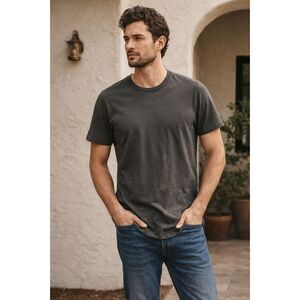 BUCK MASON Green Crewneck Short Sleeve T Shirt Tee Top  Mens Size XL